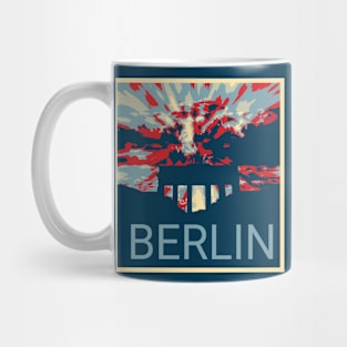 Berlin in Shepard Fairey style design Mug